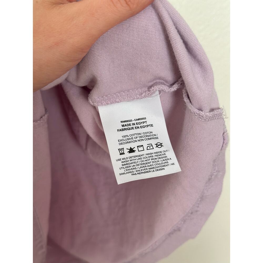 Nike S Logo Twist glow in the dark logo oversized t-shirt in lilac Embroidered - Picture 9 of 9